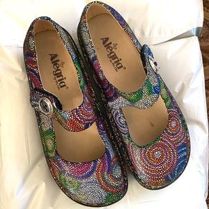 Alegria Mary Janes Shoes Bullseye Pal-387 Sz 39
